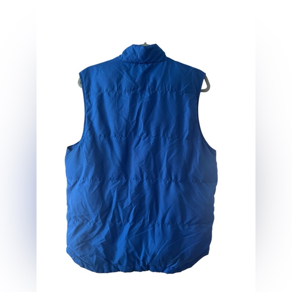 St Johns Bay Blue Mens Button / Full Zip Puffer Vest Jacket Size Medium - Picture 3 of 5